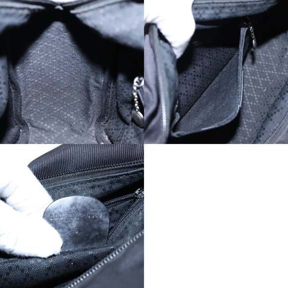 GUCCI Bamboo Hand Bag Nylon Black Silver 000 2014 000 2014 - Picture 12 of 12
